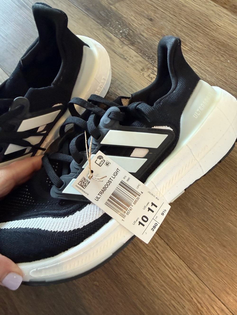 Black & White Adidas Sneakers - Picture 2 of 3